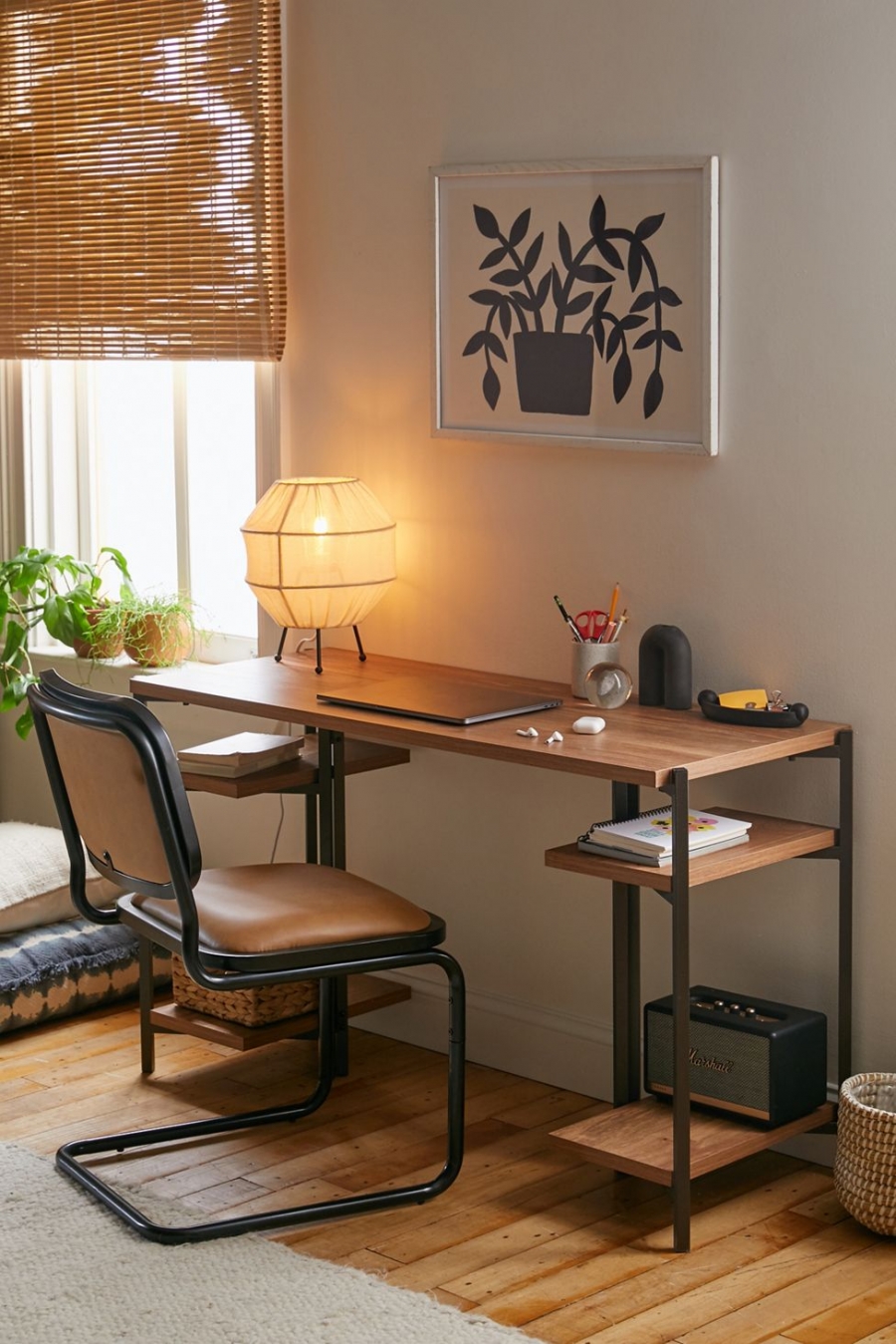 Kirby Exposed Shelf Desk